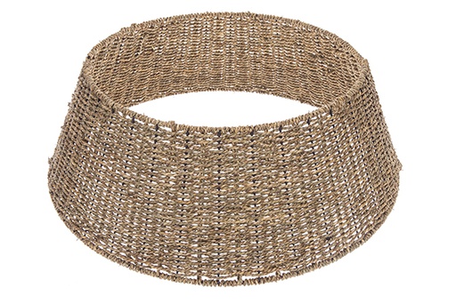 [123675] Copertura rimovibile per base albero di Natale in erba marina 40/25/60 cm