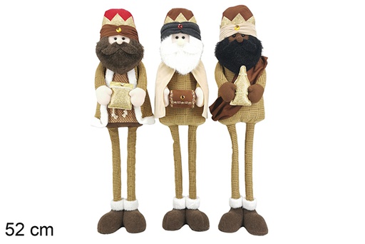 [123795] Reyes magos sentado surtido 52 cm