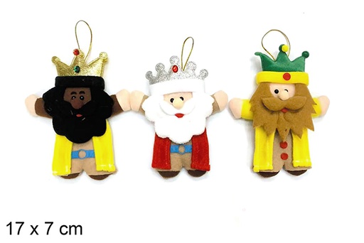 [123802] Assortimento di ciondoli Tre Re Magi 17x7 cm