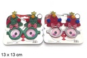 Gafas Navidad 13x13 cm
