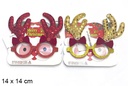 Gafas Navidad 14x14 cm