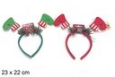 Diadema Navidad surtidos 23x22 cm