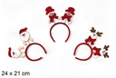 Diadema Navidad surtidos 24x21 cm
