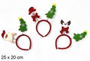 Diadema Navidad surtidos 25x20 cm