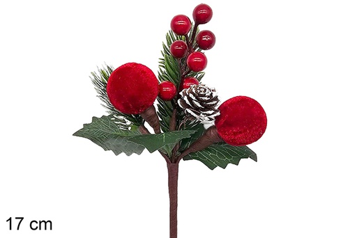 [123854] Ramo di Natale 17 cm