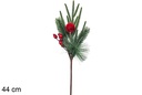 Rama verde/roja navidad 44 cm