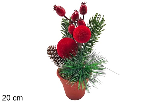 [123866] Christmas flower pot 20 cm