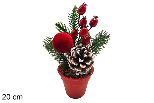 [123868] Christmas flower pot 20 cm