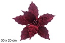 Flor roja Navidad 30x20 cm
