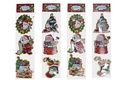 Set 3 pegatinas decoración Navidad