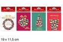 Pack 3 postales navideñas surtidas 19x11,5 cm