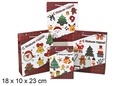 Bolsa regalo Navidad decorada 18x10x23 cm (S)