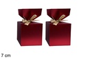Set 2 cajas roja Navidad 7cm