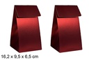 Set 2 bolsas roja de regalo Navidad 16.2x9.5x6.5 cm