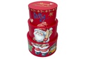 Pack 3 cajas cartón Navidad decorada 24.5x12.2 cm