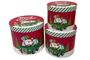 Pack 3 cajas cartón Navidad decorada 23x19.5 cm-1
