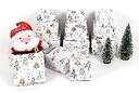 Pack 3 cajas cartón Navidad decorada 13.5x13.5x8 cm-1
