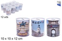Hucha metal Madrid 10x12 cm