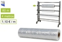 Bobina Tubo Film Transparente 80m, 4000m (ancho) 30 kg