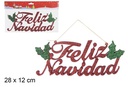 Colgante Feliz Navidad rojo