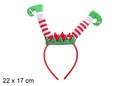 Diadema Navidad Elfo surtido 12x33 cm