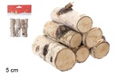 Troncos de leña natural en bolsa 5 cm