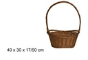 Cesta mimbre caoba 40x30 cm