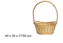 Cesta mimbre miel 40 cm