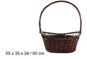 Cesta navideña caoba 60 cm