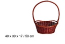 Cesta navideña caoba 50 cm