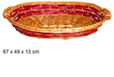 Cesta ovalada colores 67x49 cm