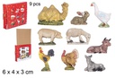 Pack 9 animales resina surtidos
