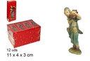 Pastor resina leñador 11 cm