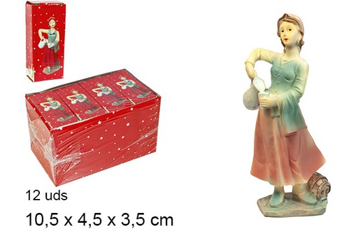 [103382] Resin shepherdess with pitcher 10,5 cm