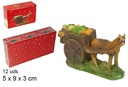 Carro resina con verduras 9 cm