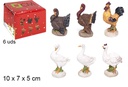 Pack 6 animales en resina surtidos