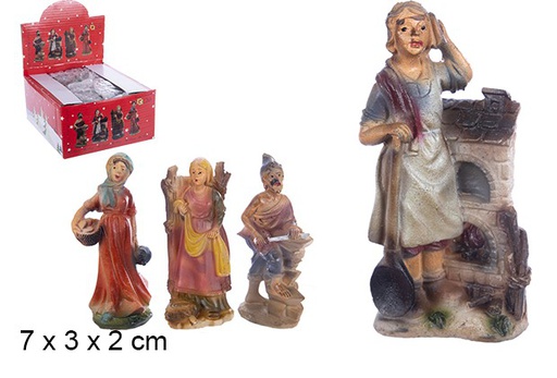[103478] Assortiment de figurines de la Nativité en résine 