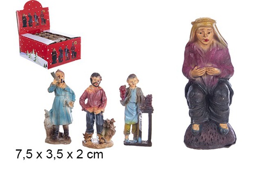 [103480] Figura del presepe in resina assortita 