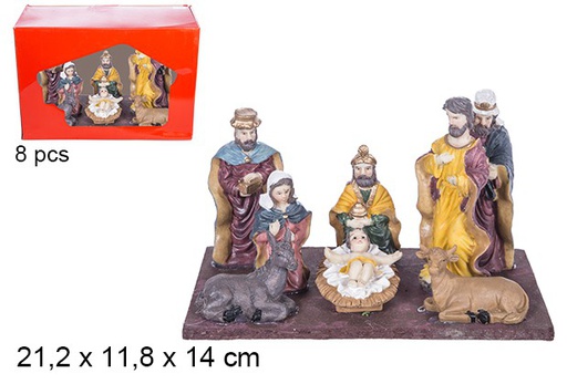 [103520] Nativity 8 pieces PVC box