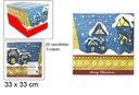 Pack 20 servilletas 3 capas decoradas Navidad 33 cm