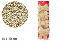 Pack 4 lazos Navidad oro 14x19 cm