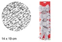 Pack 4 lazos Navidad plata 14x19 cm