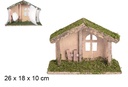 Cabaña madera 26x18x10 cm