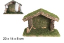 Cabaña madera 20x14x8 cm
