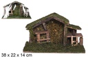 Cabaña madera 38x22x14 cm
