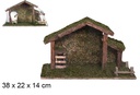 Cabaña madera 38x22x14 cm