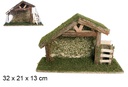 Cabaña madera 32x21x13 cm