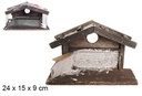 Cabaña madera 24x15 cm