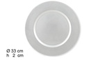 Bajo plato redondo plata 33 cm