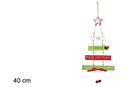 Colgante Navidad con estrella y cascabel 40 cm